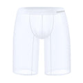 Men's black mesh seamless shorts with hip lift design on a solid colour background
