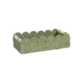 Paper woven rectangular storage basket in modern simple style for desktop organisation