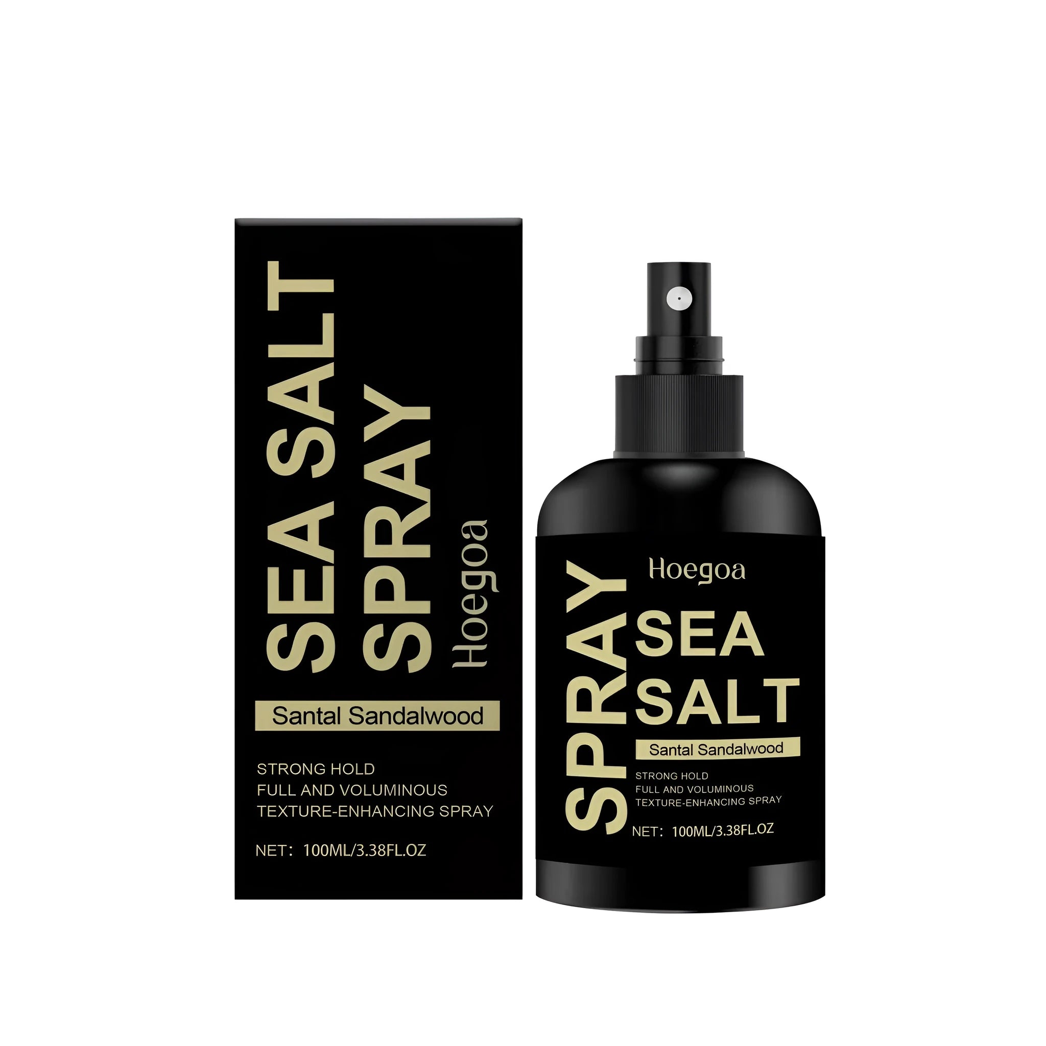 100ml aerosol can of sea salt texturising hair spray for beach waves.