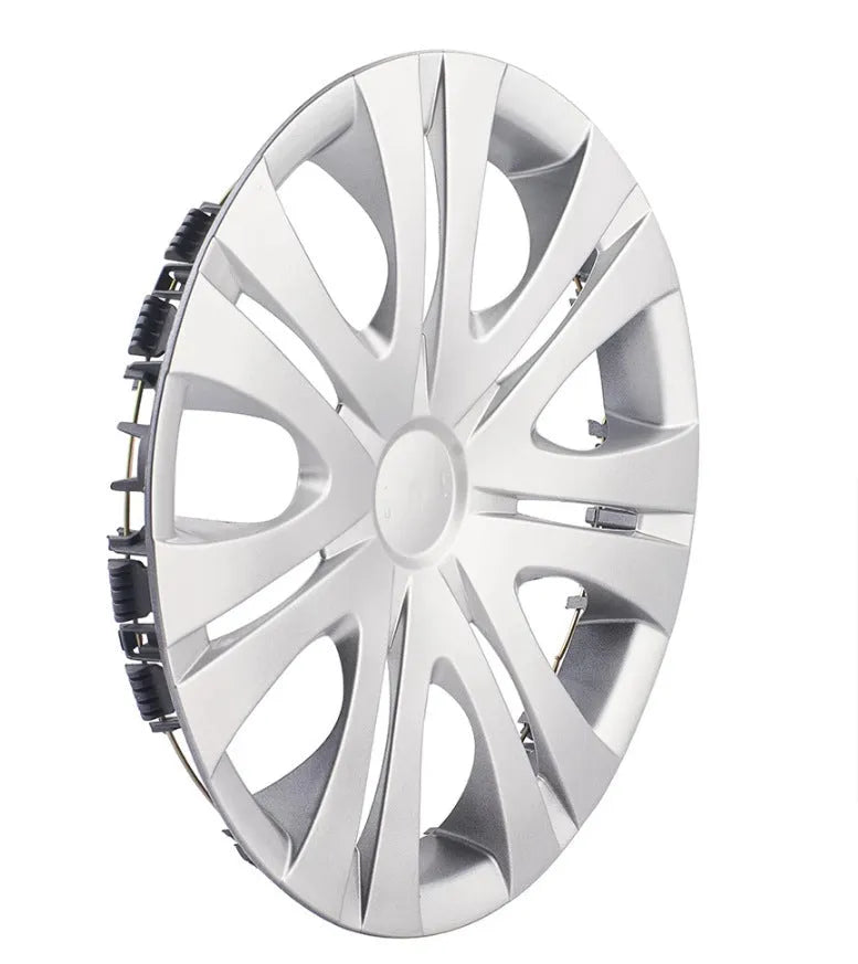 Monochrome ABS plastic wheel hub cover for universal car fitment
