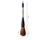 Large traditional Chinese wrist brush with sheep hair nib for calligraphy and painting