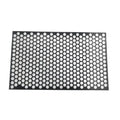 Honeycomb pattern black vinyl sticker for car taillight decoration, sized 48 by 30 centimetres.