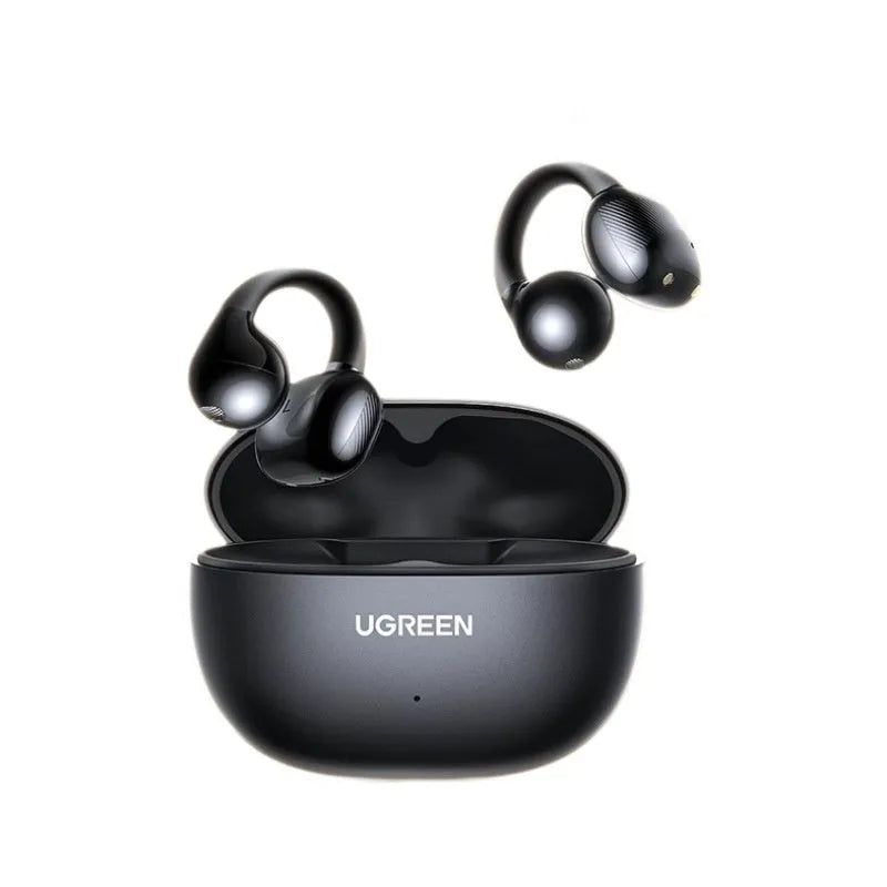 HiTune S3 Bluetooth 5.4 wireless sports headset clip-on bone conduction rubber in-ear earphones in WS209 Black