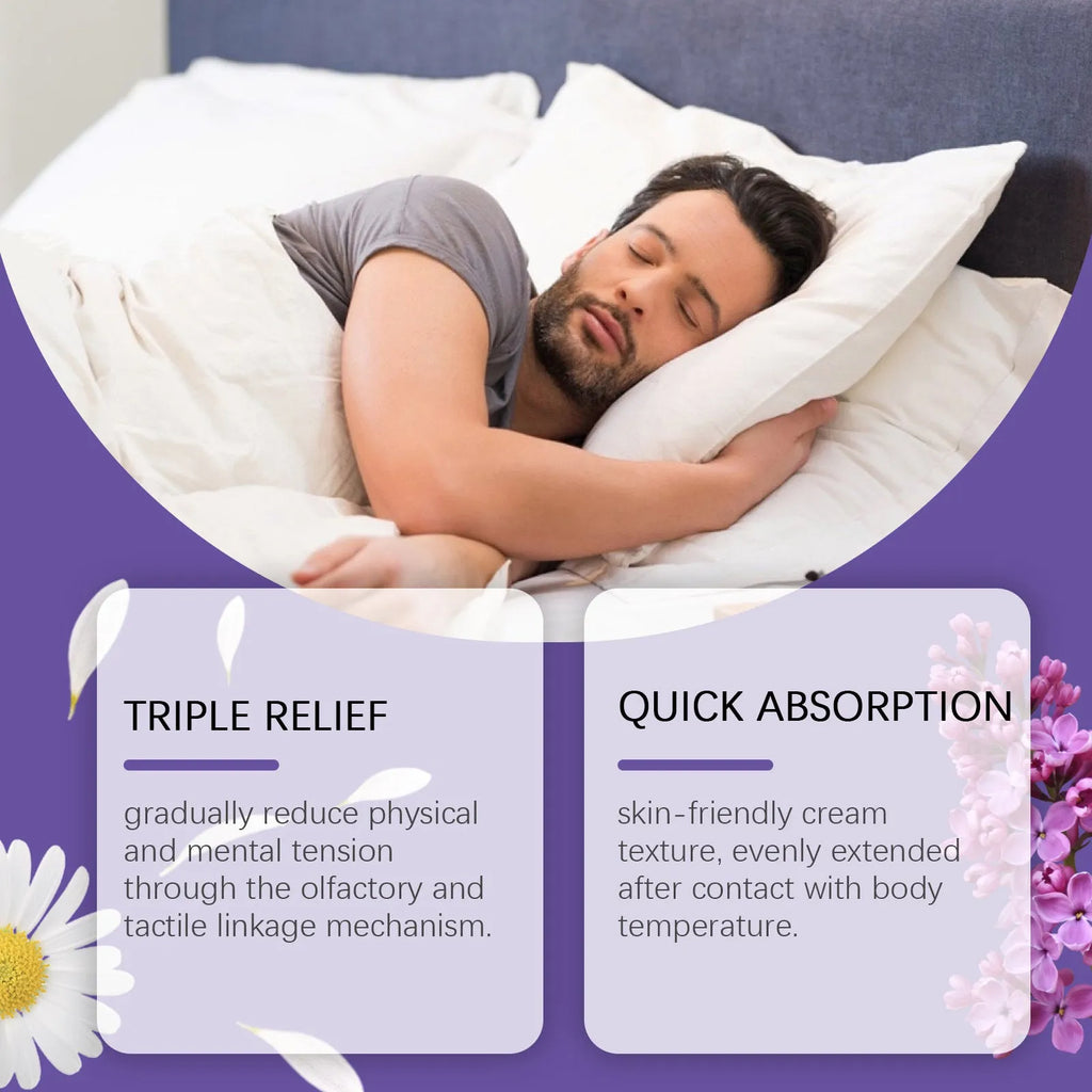 30g container of Sleep Goodnight Cream with lavender, chamomile, bergamot and valerian