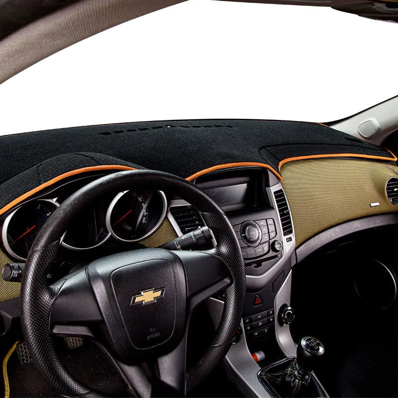 Silicone dashboard light proof pad for Toyota Prado instrument panel with colour edge options