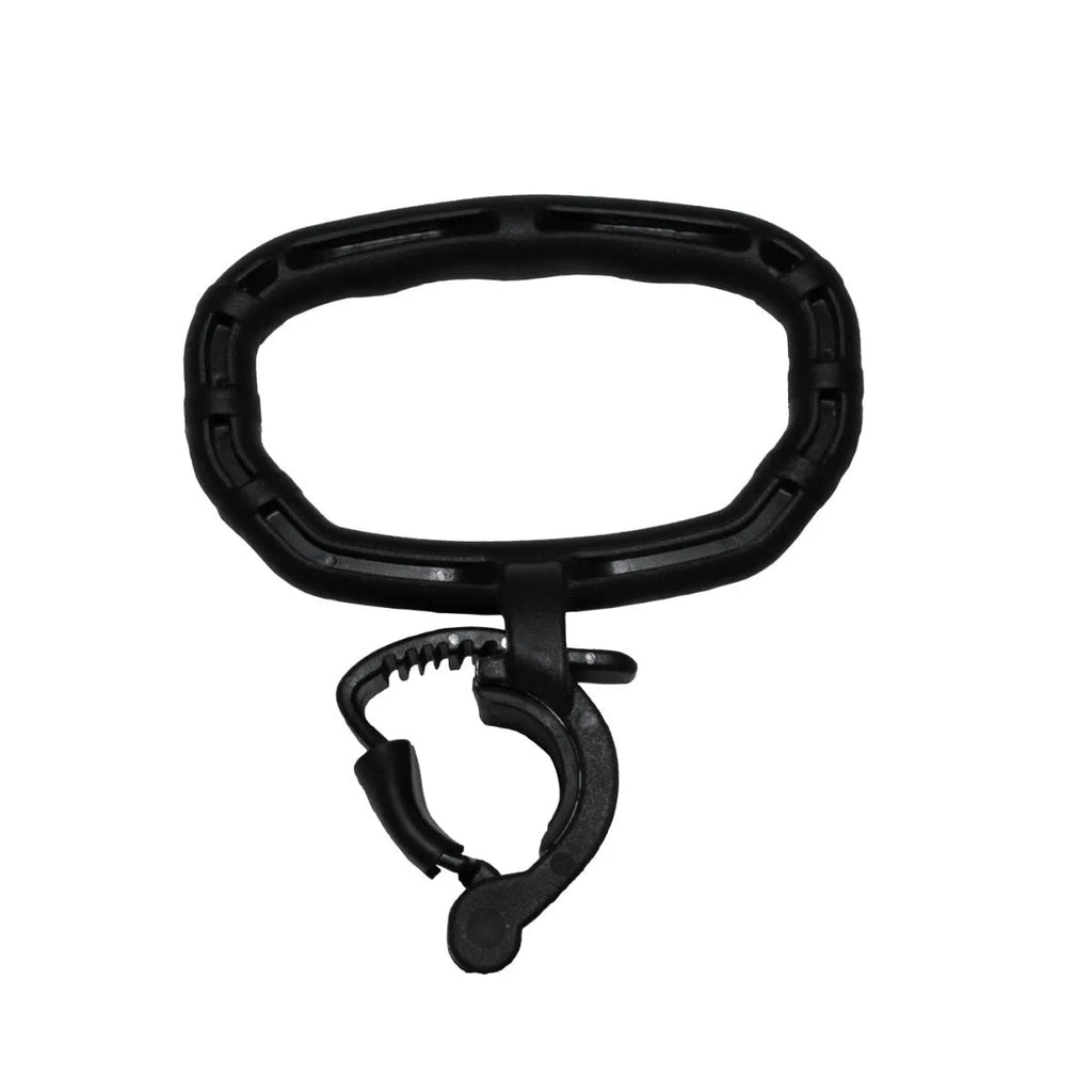 Adjustable weight fitness camp kettlebell handle in PP material, Black colour, size 21x19cm