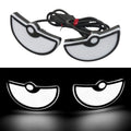 Triangle eyes motorcycle decorative light in semicircle shape plastic waterproof 12V set of two