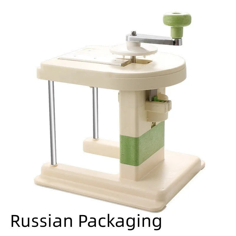Beige stainless steel kitchen vegetable slicer chopper and grater tool