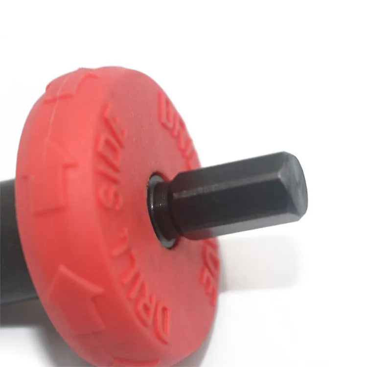 Red rubber alloy electric start motor starter adapter for power drill, dimensions 8.5 cm x 3.9 cm x 10.5 cm