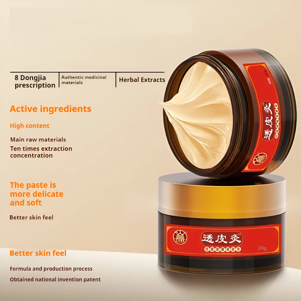 20g jar of Bestlife herb skin-penetrating moxibustion analgesic ointment with translucent paste