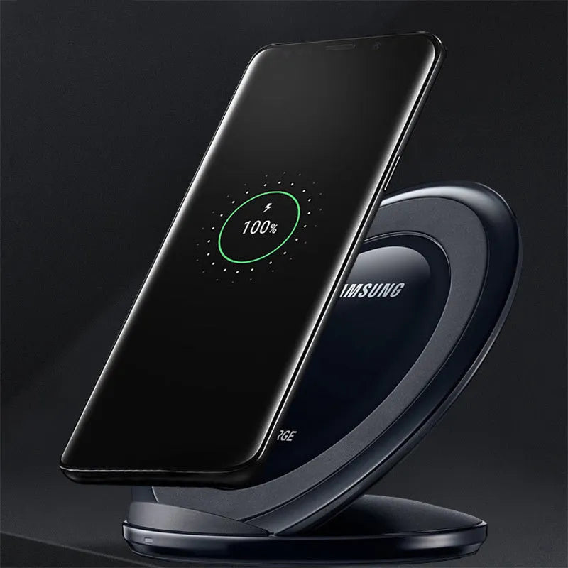 Qi wireless fast charging pad for Samsung Galaxy Note Edge in black or white finish