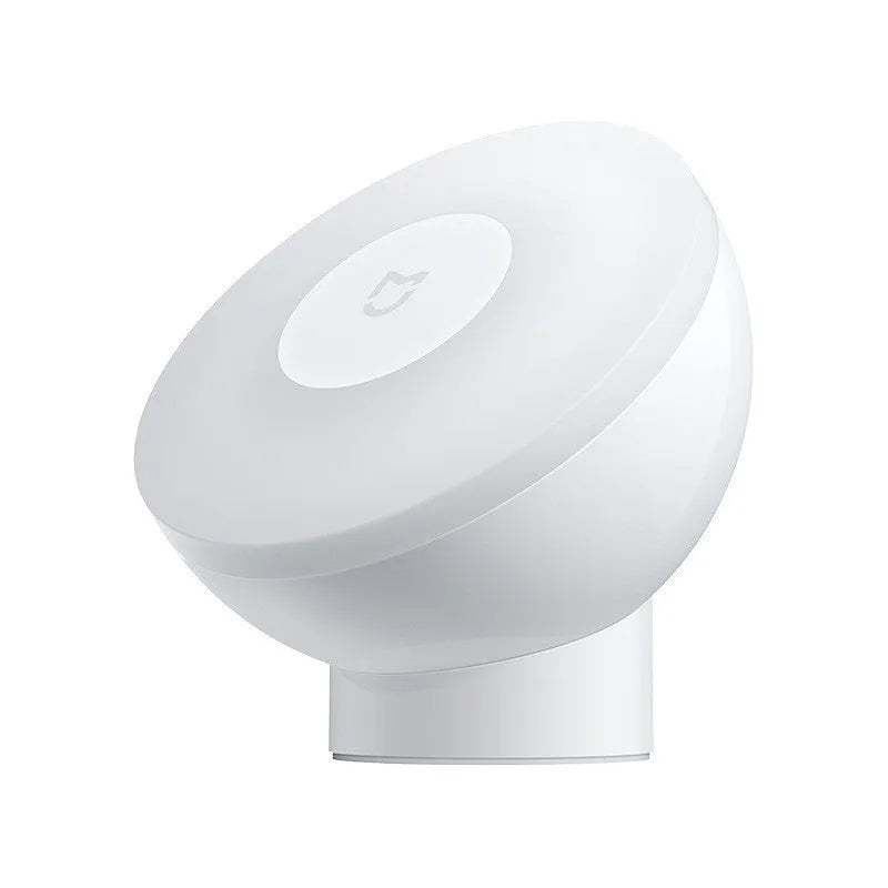 White PC shade bedside table lamp with human body induction technology and Bluetooth connectivity