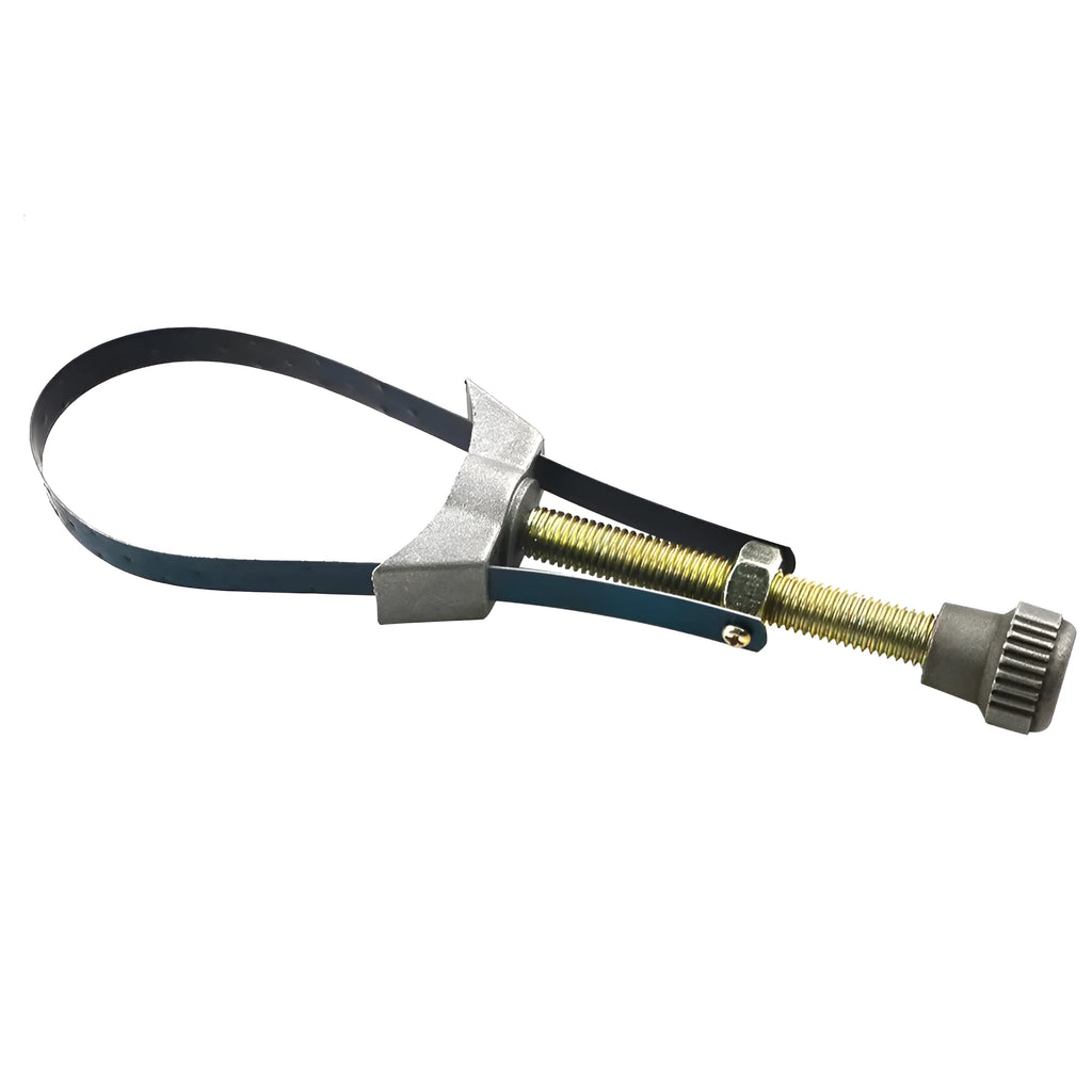 Silver single head hook wrench 12x25mm metric filter wrench in aluminium and iron, 150g