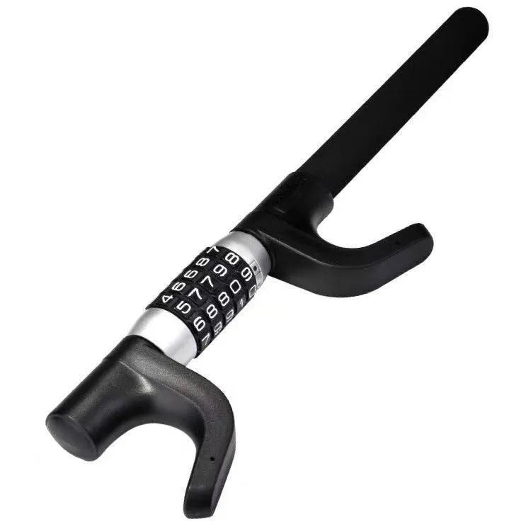 Alloy steel car steering wheel U-lock with password combination in black, blue or red colours