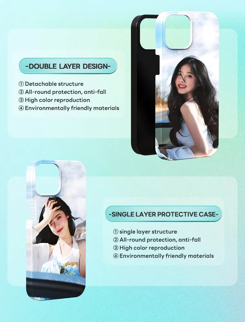 Metal phone case transfer printing press machine for heat transfer customisation