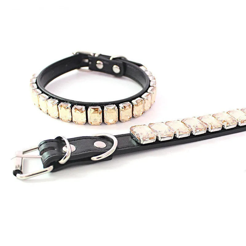 PU pet collar in multiple colours and sizes from XS to XL for dogs and cats.