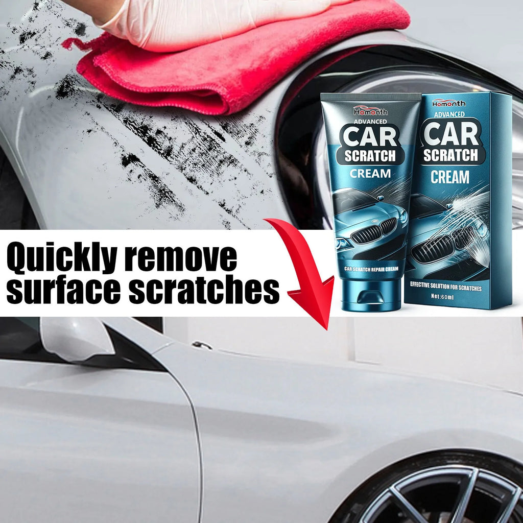 60ml car scratch repair cream container and sponge applicator for paintwork scratches