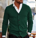 Men's slim fit acrylic cardigan sweater in multiple colours for autumn wear