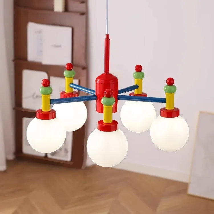 Mid-ancient colour chandelier or ceiling light, full spectrum, 220V, 3 or 5 head, for living room and bedroom