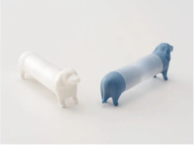 Mimi Pet cute dachshund silicone earplug for noise reduction in blue