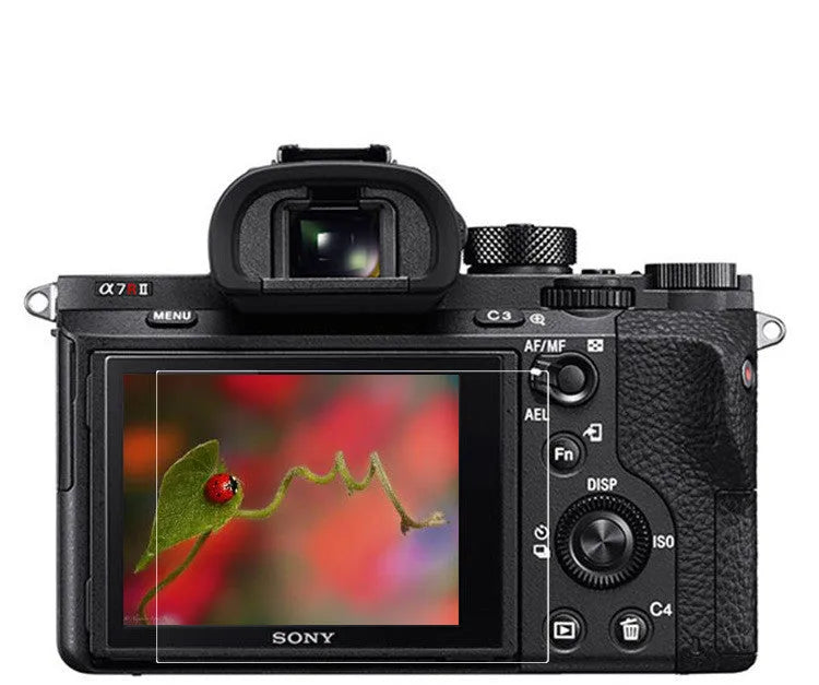 White tempered glass screen protector 0.3mm for Sony camera LCD with 2.5D edges