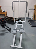 Multifunctional stair climber with steel frame in black for home fitness use