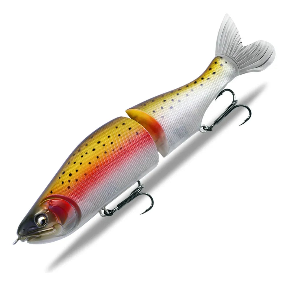 185mm plastic fishing lure for bass with swimming action and multiple colour options
