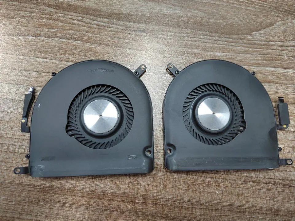 MacBook Pro A1398 internal cooling fan replacement part on white background.