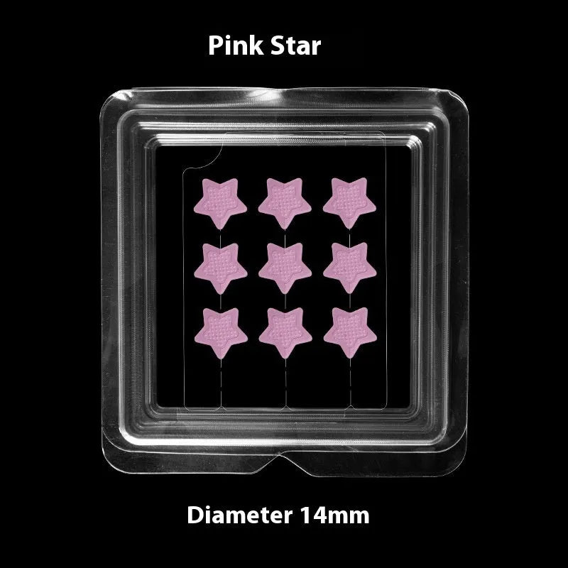 Soluble hyaluronic acid microneedle acne patches sheet with 9 circular 14mm patches