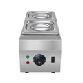 Commercial electric chocolate melting machine with dual pots and temperature controls