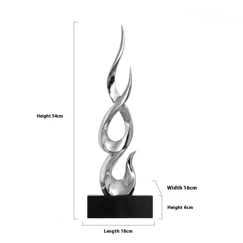 Festival high-rise decoration craft in plastic resin with modern simple style