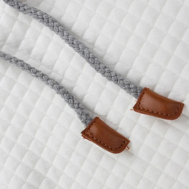Men's jacquard cotton-acetate blend hoodie in solid colour, long sleeves, pullover style