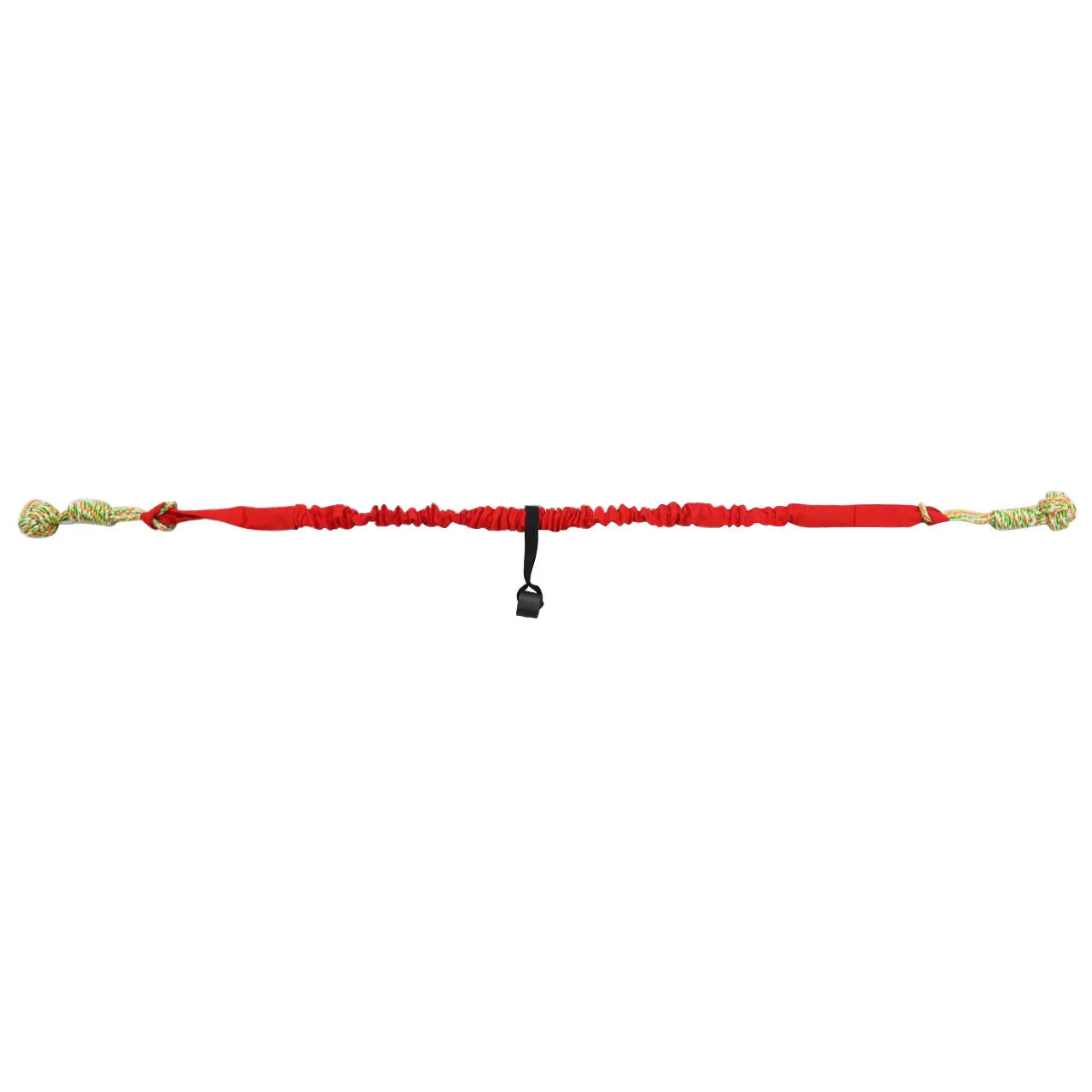 Cotton thread dog tug of war rope toy in red, grey, and black colour options