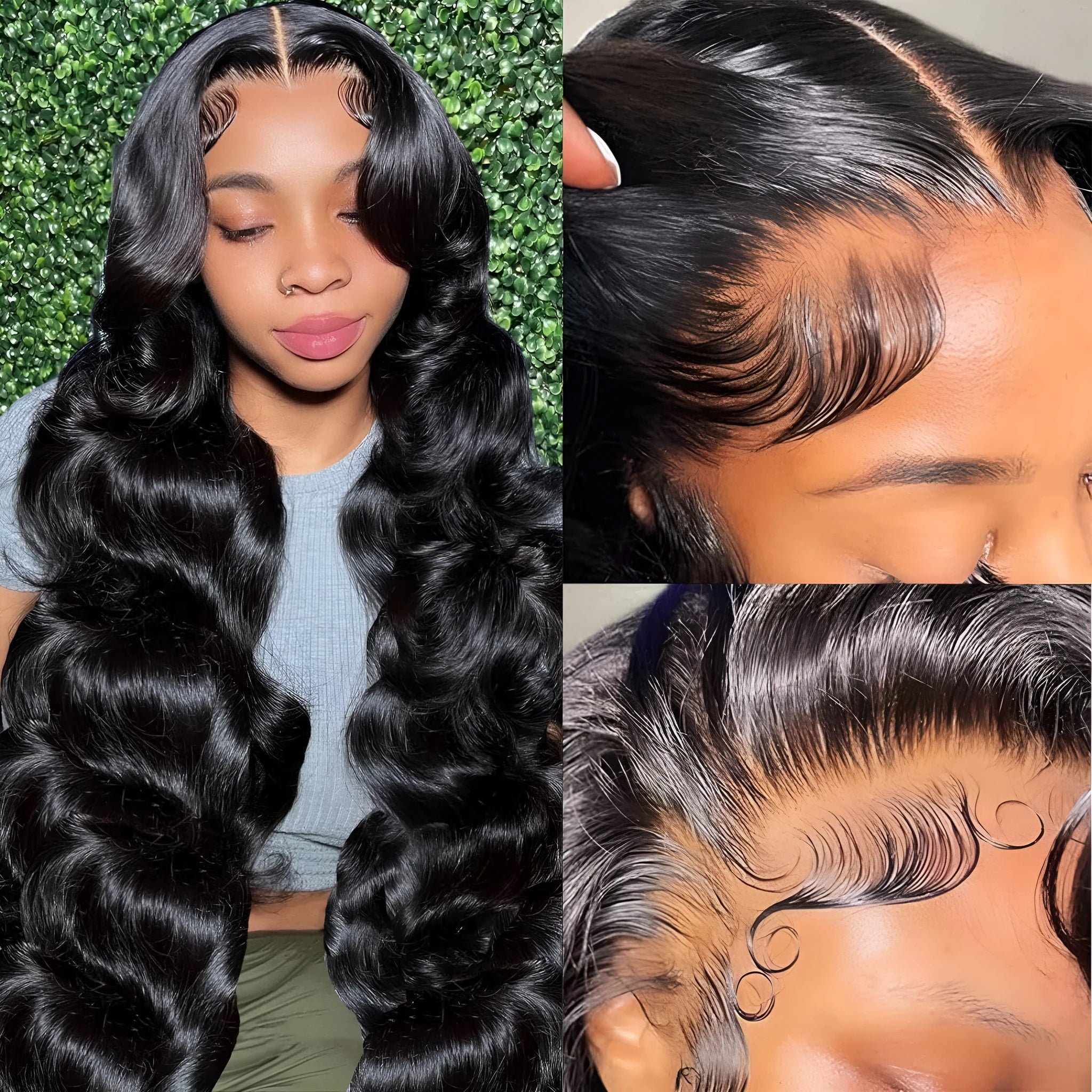 Black synthetic curly wig with 22-inch length and mesh lace cap