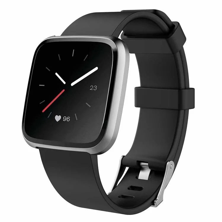 Fitbit Versa Lite replacement strap in TPE material showing multiple colour options.