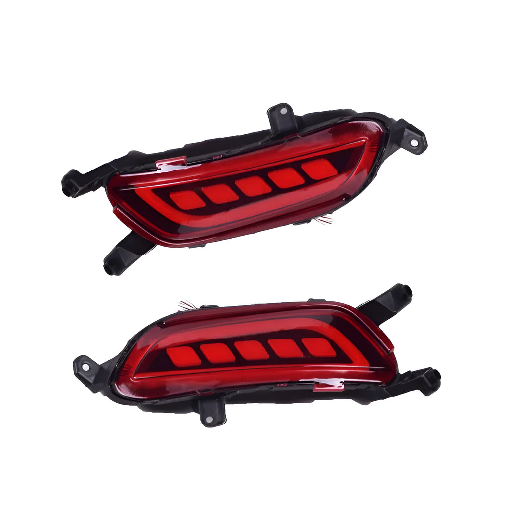 Pair of black LED brake light bulbs for Mazda car application displayed on white background