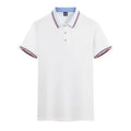 Men's slim fit polo shirt in quick-dry polyester fabric showing colour options including blue gray and dark green