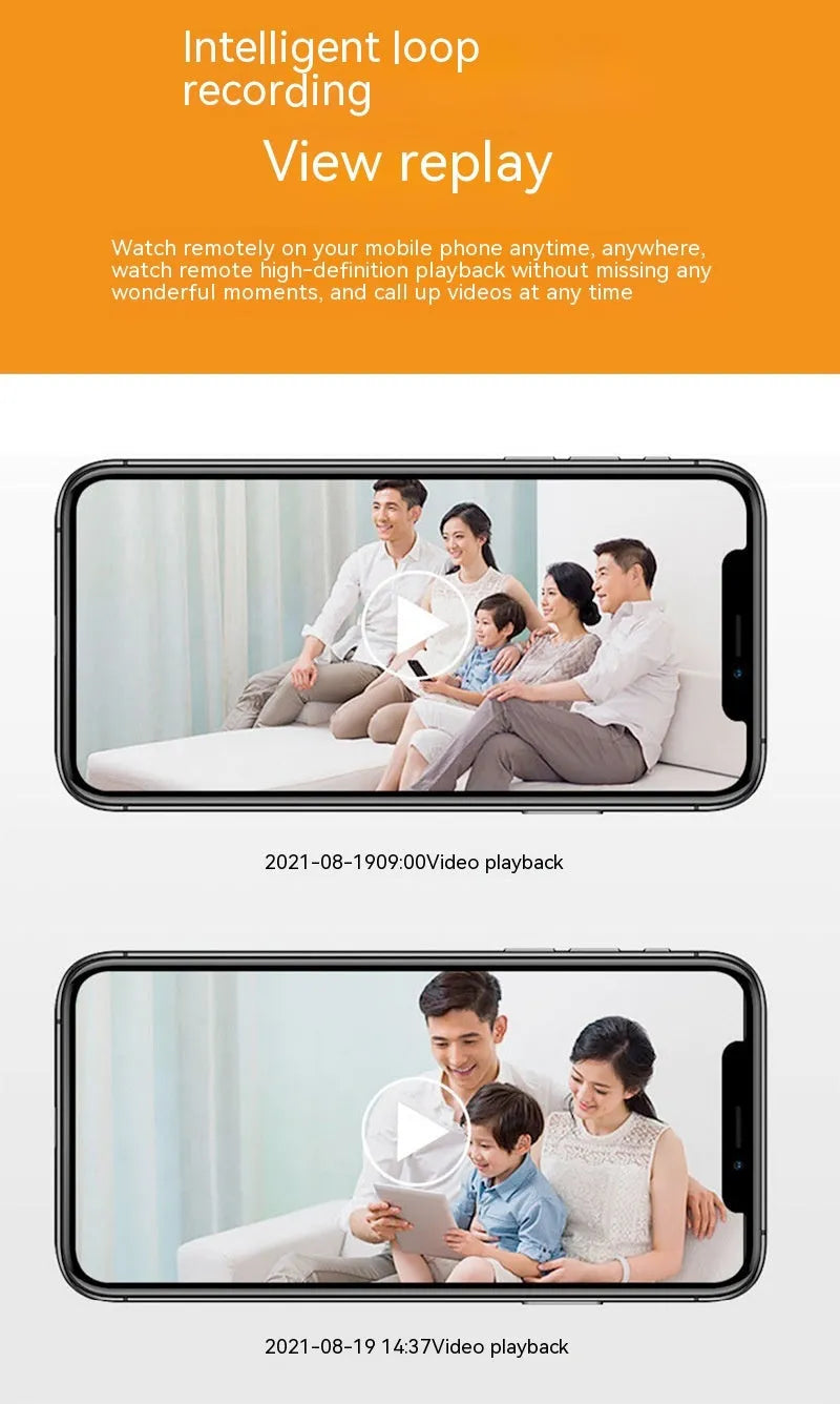 Wireless bulb security camera with 1080p resolution and full colour night vision for indoor outdoor use