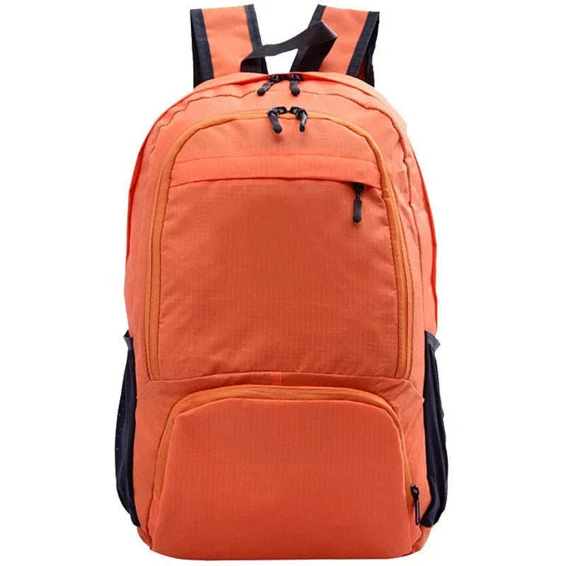 26 inch foldable waterproof Oxford cloth backpack in brick red colour