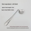 Stainless steel elderly elbow spoon fork feeding care supplies with angled handle for adults