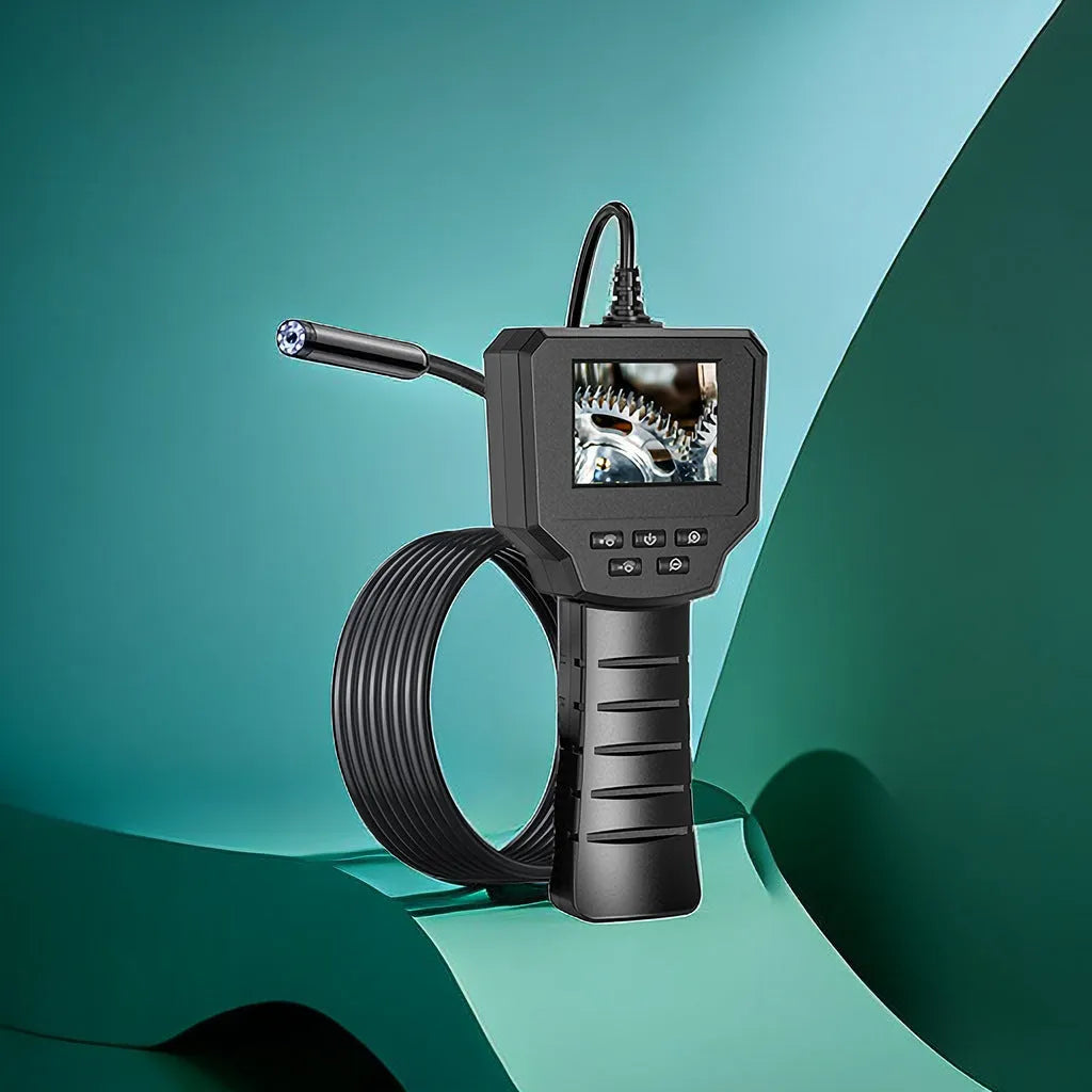 Waterproof HD inspection camera with 8mm diameter probe for auto repair and plumbing diagnostics