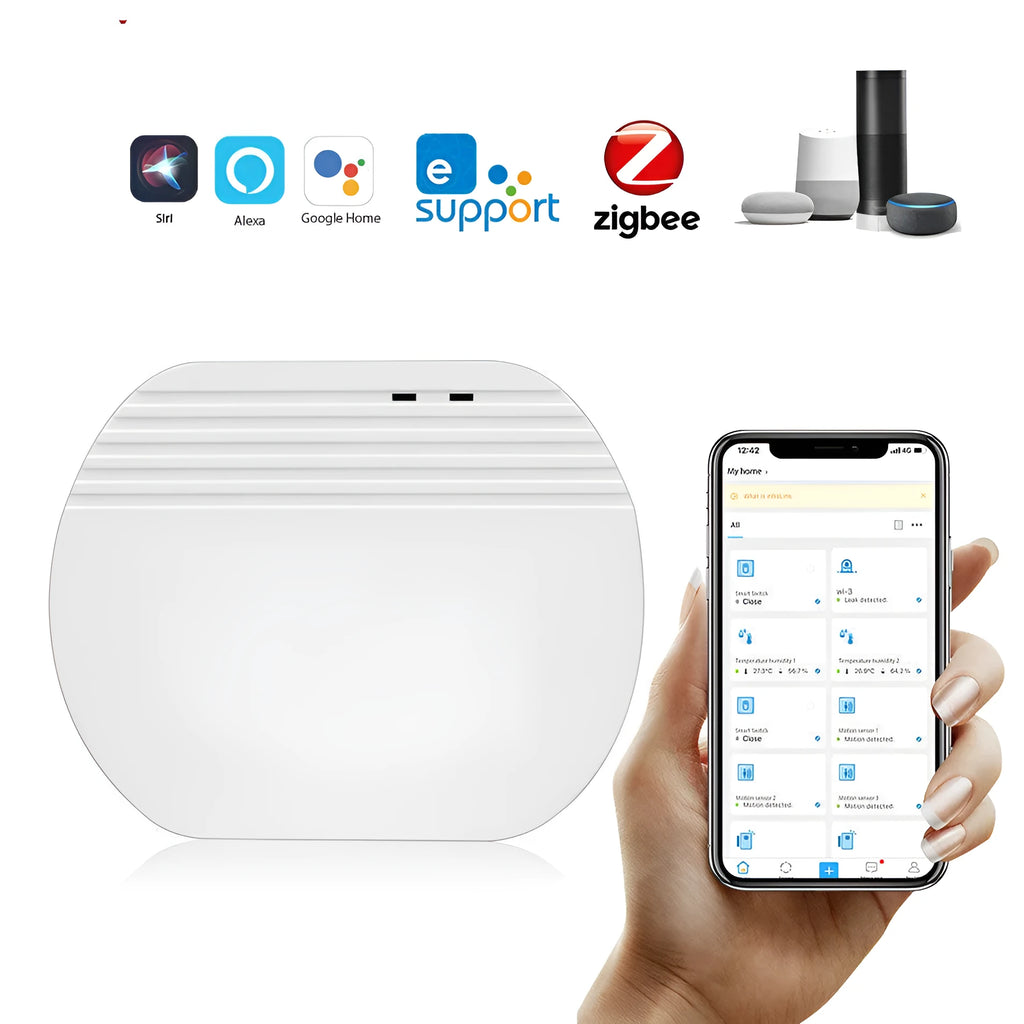White mini ZigBee WiFi gateway for SONOFF and EWelink smart home devices with Micro USB power