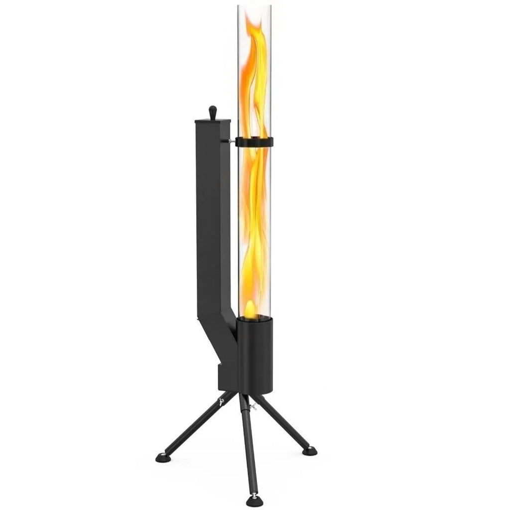 Vertical iron wood burning rocket furnace heating stove for courtyard and home use