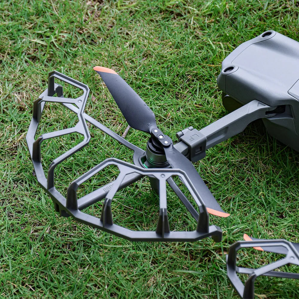 Grey ABS plastic propeller protection ring for DJI Mavic Air 2 and Air 2S drones on a white background.