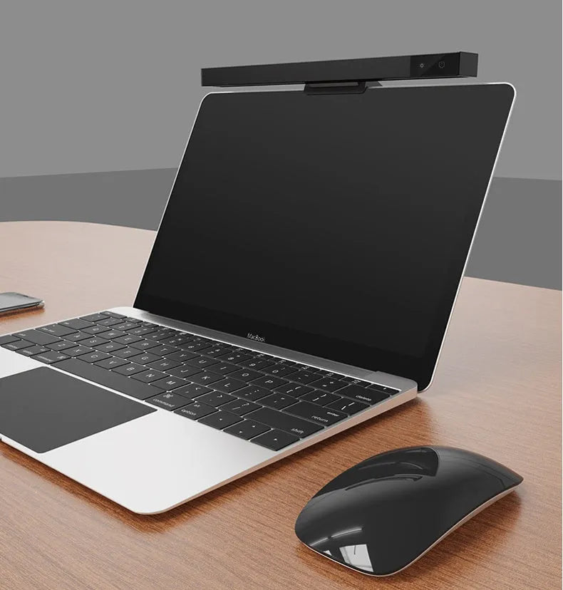 Intelligent touch desk lamp metal screen hanging light 450x95x32mm USB power modern simple style for computer use
