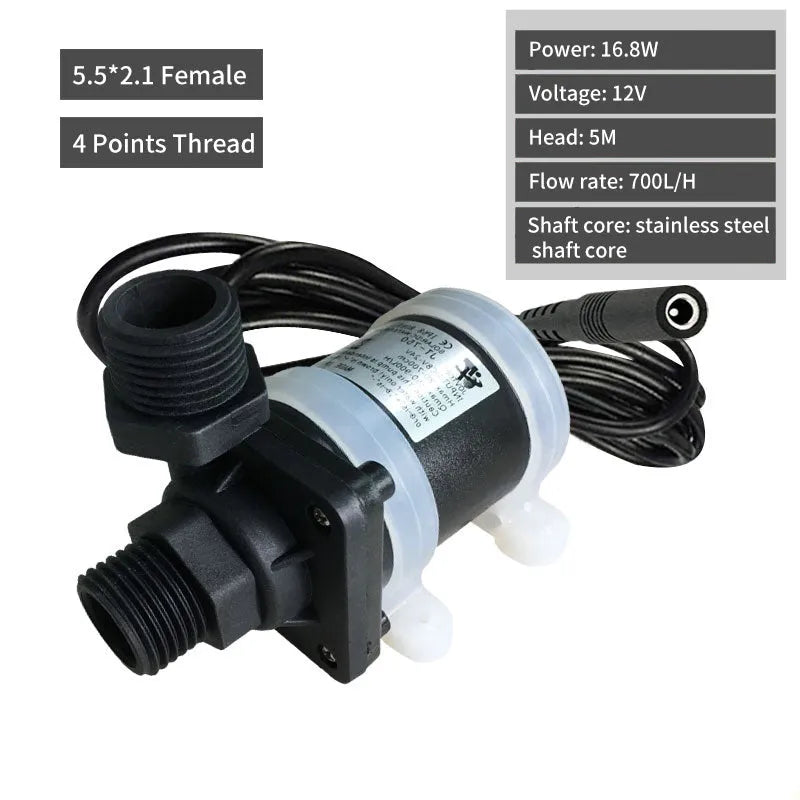 JT-750 DC electric water pump with horizontal shaft for solar heating and underfloor heating system circulation