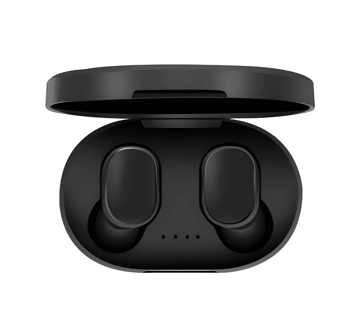 A6S in-ear Bluetooth 5.0 true wireless earbuds in black with charging case