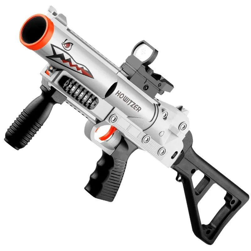 Three-series grenade launcher soft bullet gun plastic toy for boys in shark sand colour