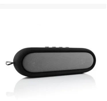 Portable wireless Bluetooth speaker dual 5W stereo IP65 waterproof black blue 21x6x5.5cm with protective case