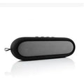 Portable wireless Bluetooth speaker dual 5W stereo IP65 waterproof black blue 21x6x5.5cm with protective case